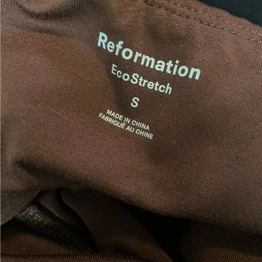 Reformation ecostretch biker short 3” brown - Picture 4 of 5